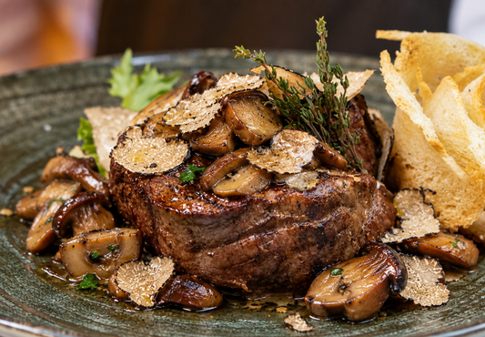 Beef Fillet with Porcini Mushrooms and Truffle